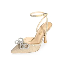 Dreamy Destiny Stiletto Rhinestone Strap Pumps