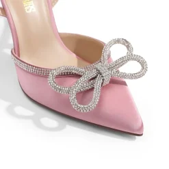Dreamy Destiny Stiletto Rhinestone Strap Pumps