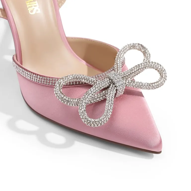 Dreamy Destiny Stiletto Rhinestone Strap Pumps