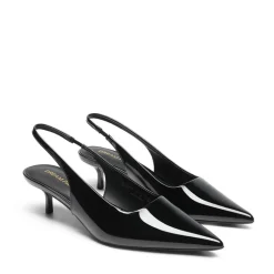 Dreamy Easy Elegance Pointed Toe Kitten Heel Slingback Heels