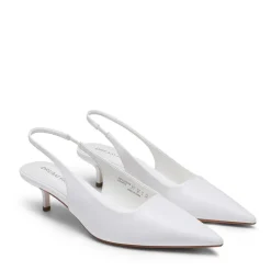 Dreamy Easy Elegance Pointed Toe Kitten Heel Slingback Heels