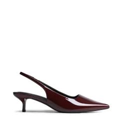 Dreamy Easy Elegance Pointed Toe Kitten Heel Slingback Heels
