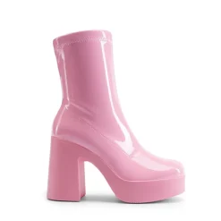 Dreamy Square Toe Platform Chunky Ankle Boots - Stella