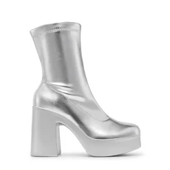 Dreamy Square Toe Platform Chunky Ankle Boots - Stella