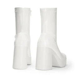 Dreamy Square Toe Platform Chunky Ankle Boots - Stella