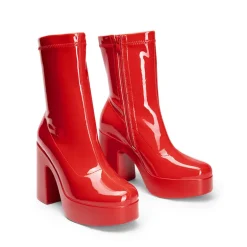 Dreamy Square Toe Platform Chunky Ankle Boots - Stella