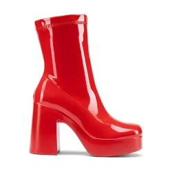 Dreamy Square Toe Platform Chunky Ankle Boots - Stella