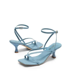 Dreamy Square Toe Strappy Kitten Heels