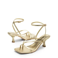 Dreamy Square Toe Strappy Kitten Heels