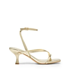 Dreamy Square Toe Strappy Kitten Heels
