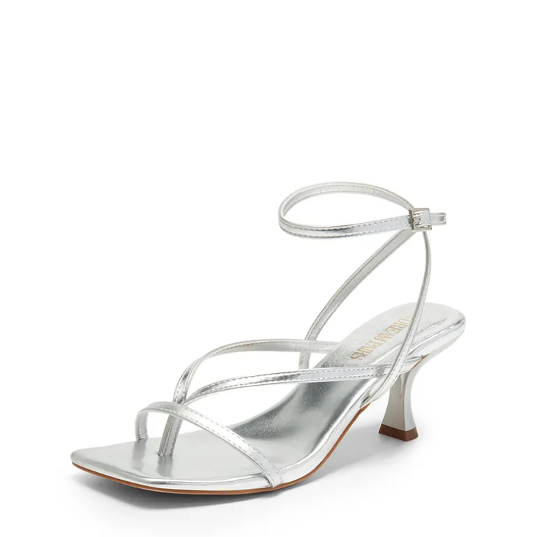 Dreamy Square Toe Strappy Kitten Heels