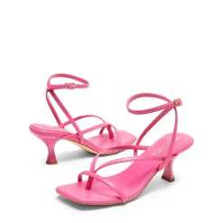 Dreamy Square Toe Strappy Kitten Heels