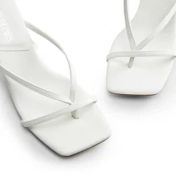 Dreamy Square Toe Strappy Kitten Heels