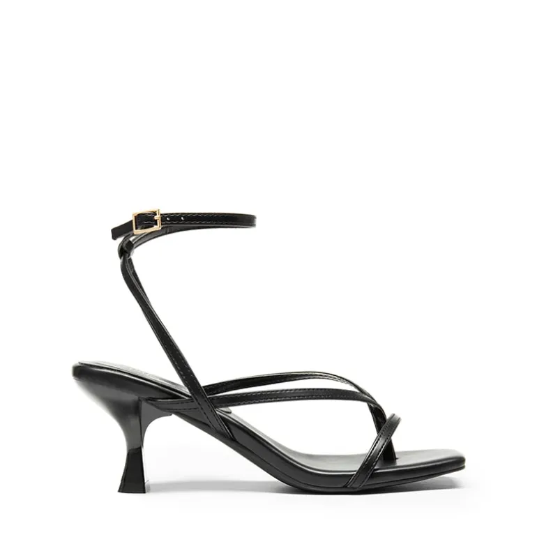 Dreamy Square Toe Strappy Kitten Heels