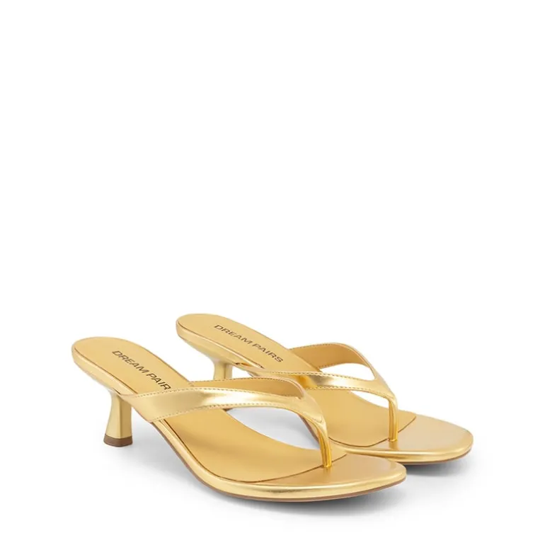 Dreamy Women’s Kitten Heel Thong Sandals