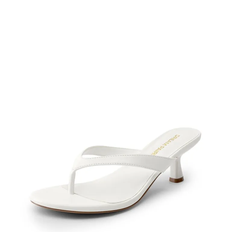Dreamy Women’s Kitten Heel Thong Sandals