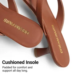 Dreamy Women’s Kitten Heel Thong Sandals