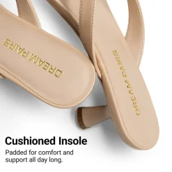 Dreamy Women’s Kitten Heel Thong Sandals