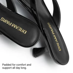 Dreamy Women’s Kitten Heel Thong Sandals