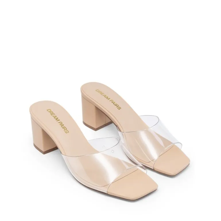 Dreamy Women’s Square Toe Low Heel Mules