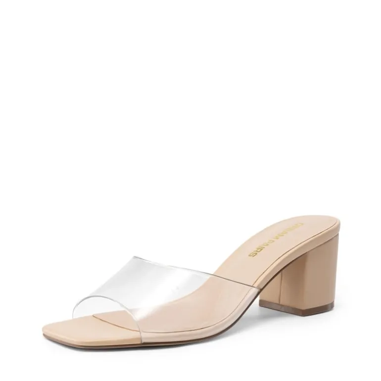 Dreamy Women’s Square Toe Low Heel Mules