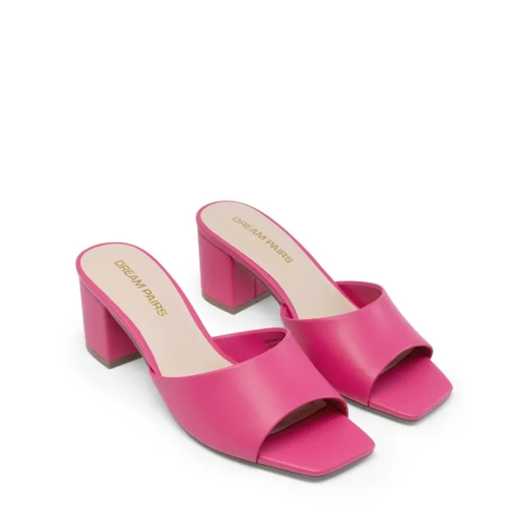Dreamy Women’s Square Toe Low Heel Mules