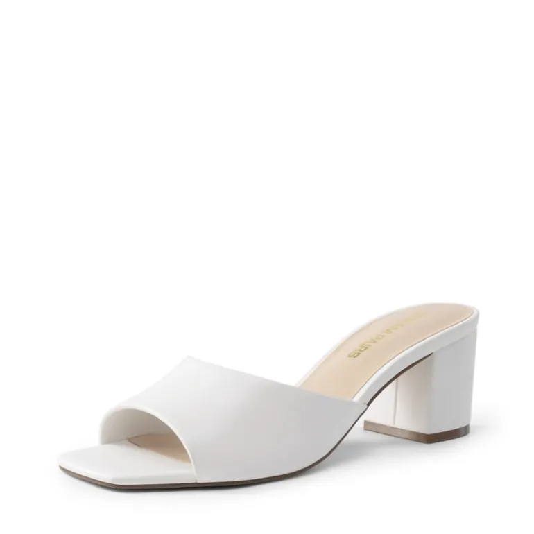 Dreamy Women’s Square Toe Low Heel Mules