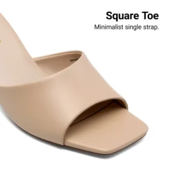 Dreamy Women’s Square Toe Low Heel Mules