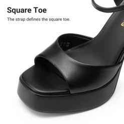 Dreamy Y2K-style Block Heel Platform Sandals