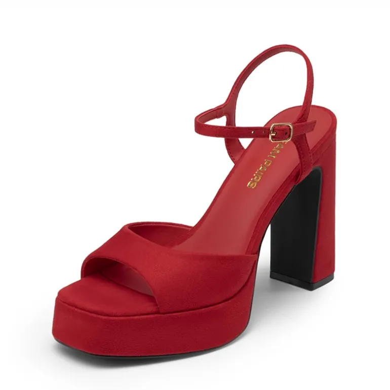 Dreamy Y2K-style Block Heel Platform Sandals
