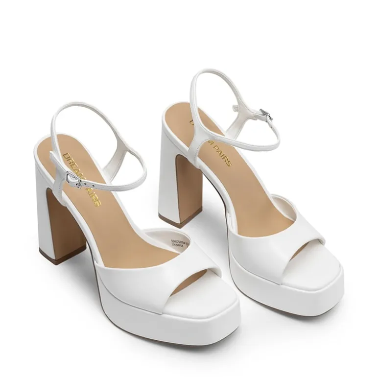 Dreamy Y2K-style Block Heel Platform Sandals