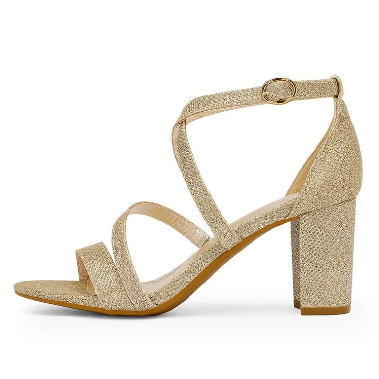 Dressy Chunky Strappy Sandals