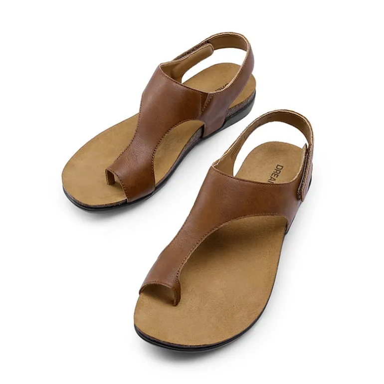 Dressy Thong Walking Flat Sandals