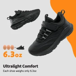 [DuraPlay Flex] Kids Protective High-Density Upper Running Shoes with Reflective Tape