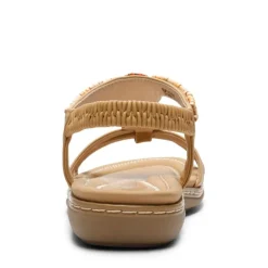 Elastic Ankle Strap Bohemian Flat Sandals