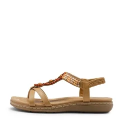 Elastic Ankle Strap Bohemian Flat Sandals