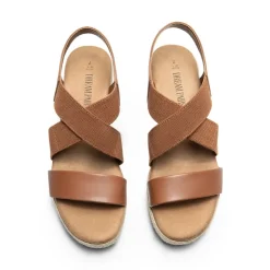 Elastic Ankle Strap Espadrille Wedge Sandals