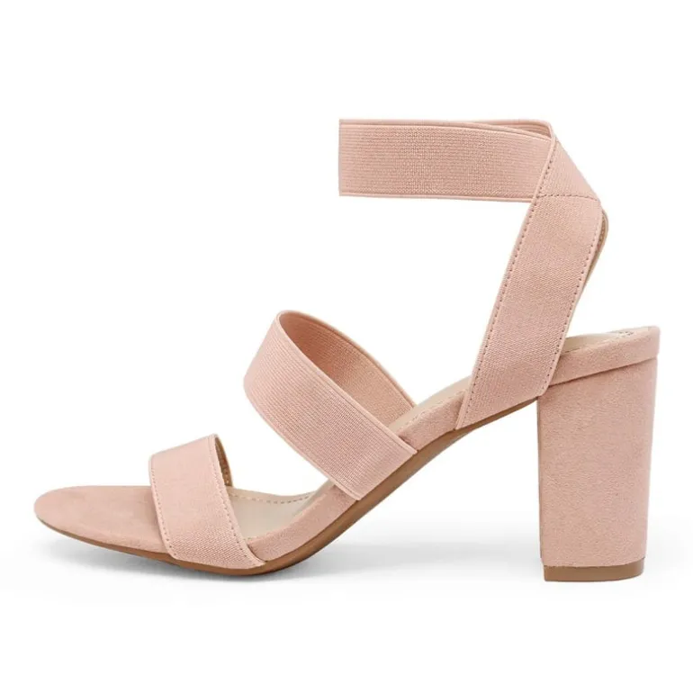 Elastic Chunky Strap Sandals