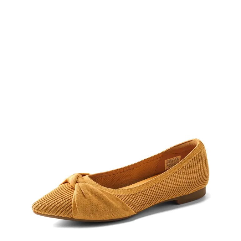 Elegant Lightweight Bow Knitted Flat Shoes