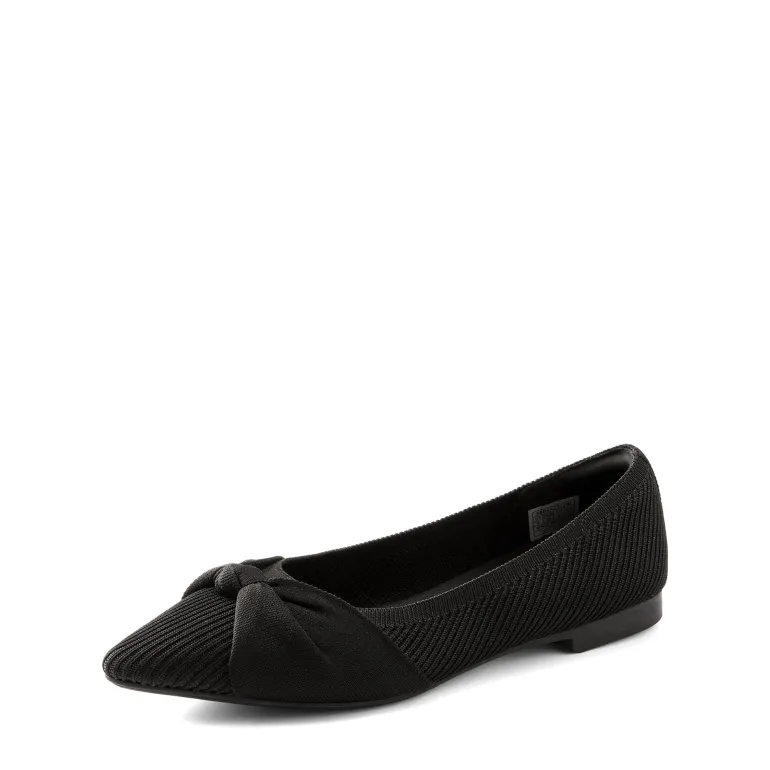 Elegant Lightweight Bow Knitted Flat Shoes