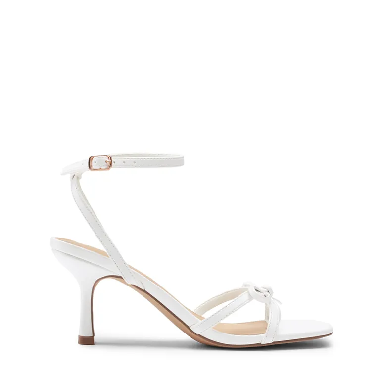 Elegant Square Toe Bow-heeled Sandal