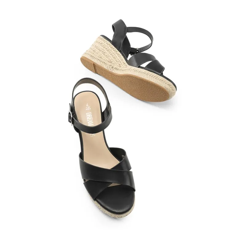 Espadrille Criss Cross Wedge Sandals