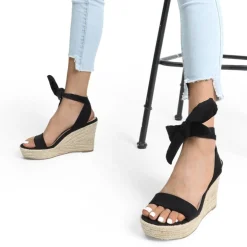 Espadrilles Ankle Tie Lace Up Platform Wedges