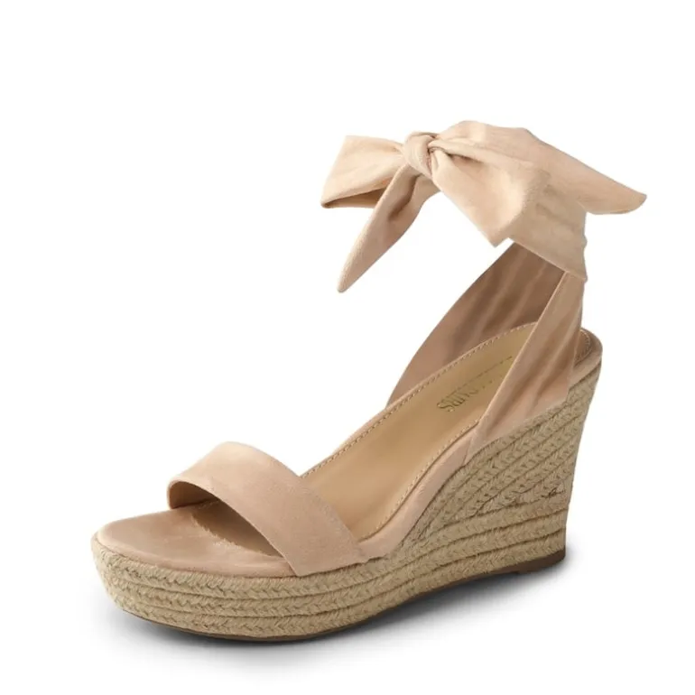 Espadrilles Ankle Tie Lace Up Platform Wedges