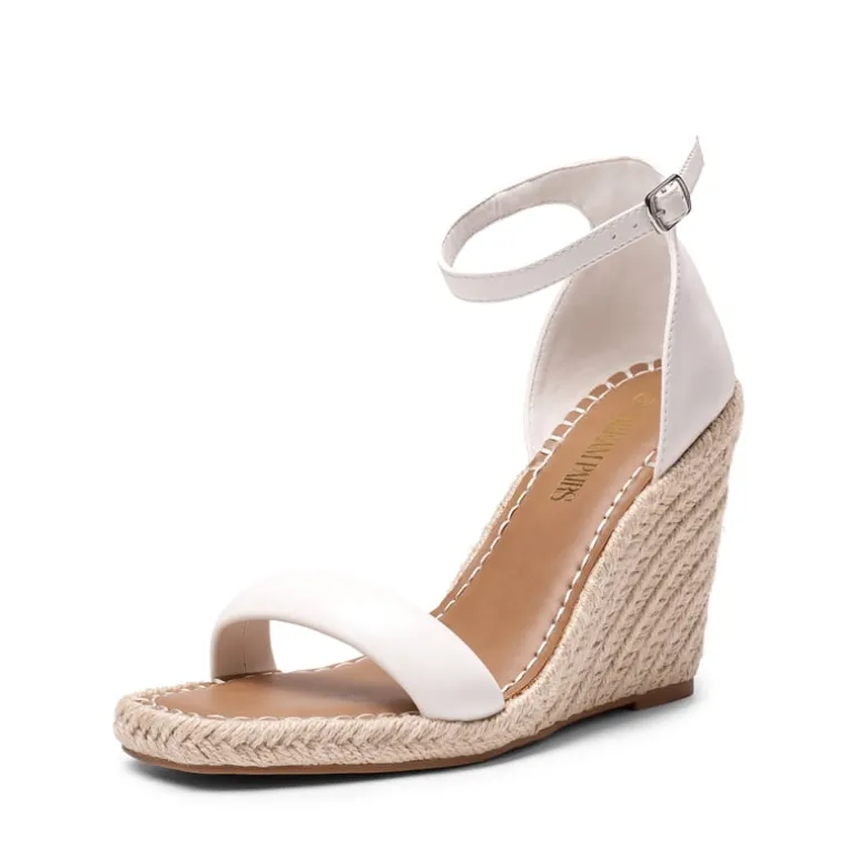 Espadrilles Square Toe Wedge Sandals