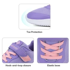 [EZ-Ons BreezeRunners] Breathable And Lightweight Kids Running Sneakers