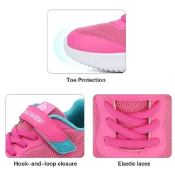 [EZ-Ons BreezeRunners] Breathable And Lightweight Kids Running Sneakers