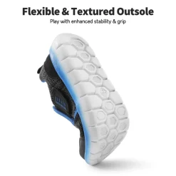 [EZ-Ons MightyMovers+] Kids Scuff-Resistant Toe Comfortable Running Shoes