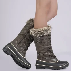 Faux Fur Lined Winter Boots
