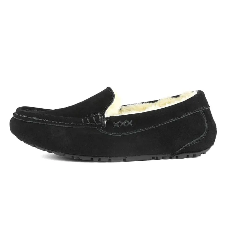Faux Fur Moccasin Slippers